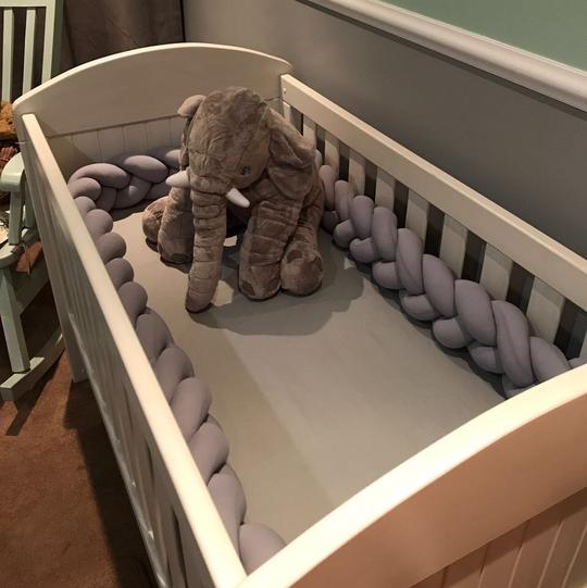 3 Strand Braided Cot Bumper (View all colours and sizes) - Liley and Luca