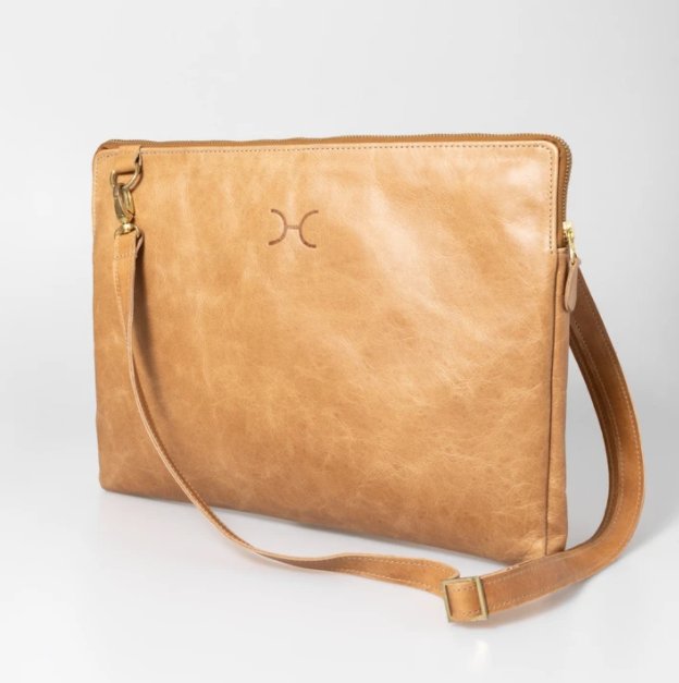 15" Goldie Leather Laptop Sling Bag (view all options) - Liley and Luca