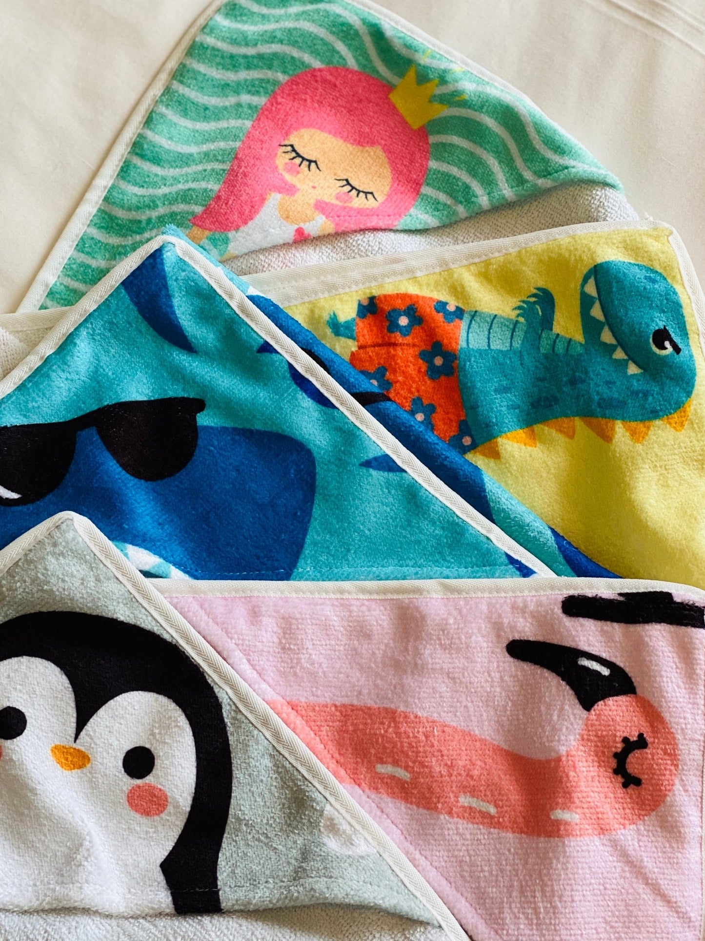 Hooded baby swim towel - Liley and Luca