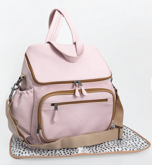 Leather nappy backpack (view all options) - Liley and Luca