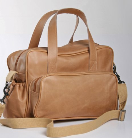 Leather nappy bag and changing mat (view all options) - Liley and Luca