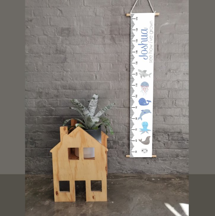 Marine Life Personalised Growth Chart - Liley and Luca