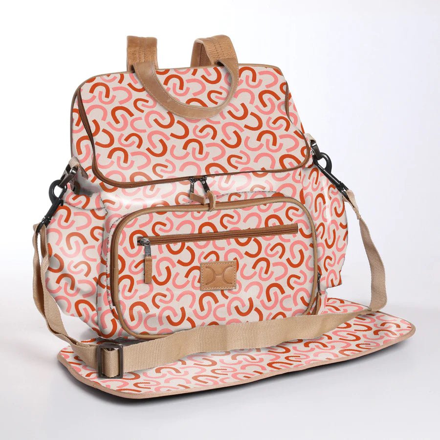 Nappy Backpack Laminated Fabric (view all options) - Liley and Luca