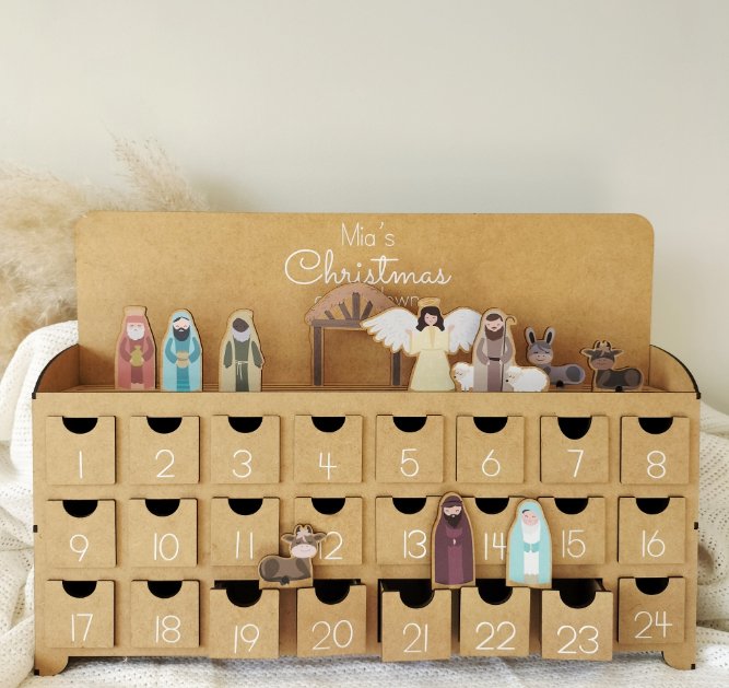 Personalised Advent Calendar Box - Liley and Luca