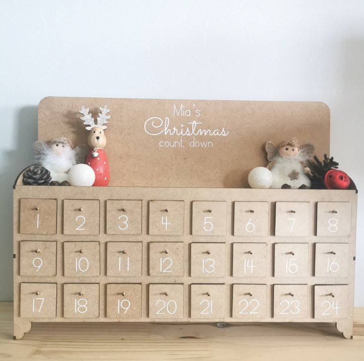 Personalised Advent Calendar Box - Liley and Luca