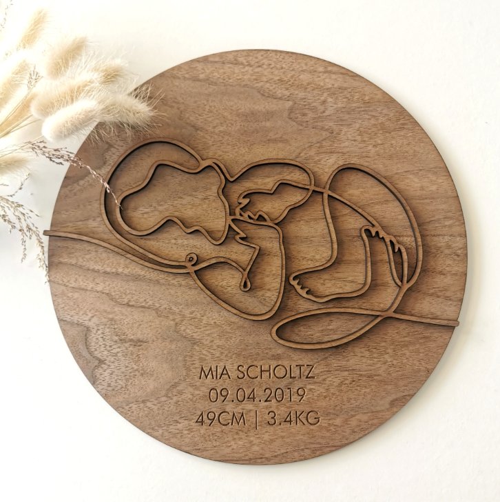 Personalised Memory Plaque - 30cm - Liley and Luca