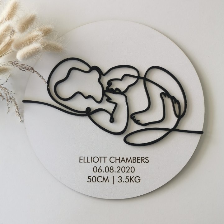 Personalised Memory Plaque - 30cm - Liley and Luca