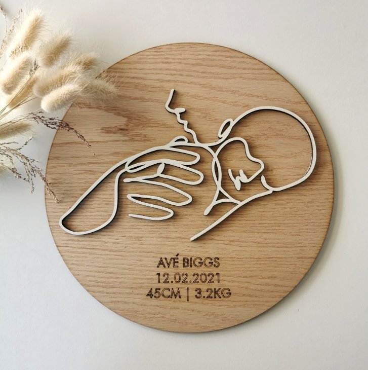 Personalised Memory Plaque - 30cm - Liley and Luca