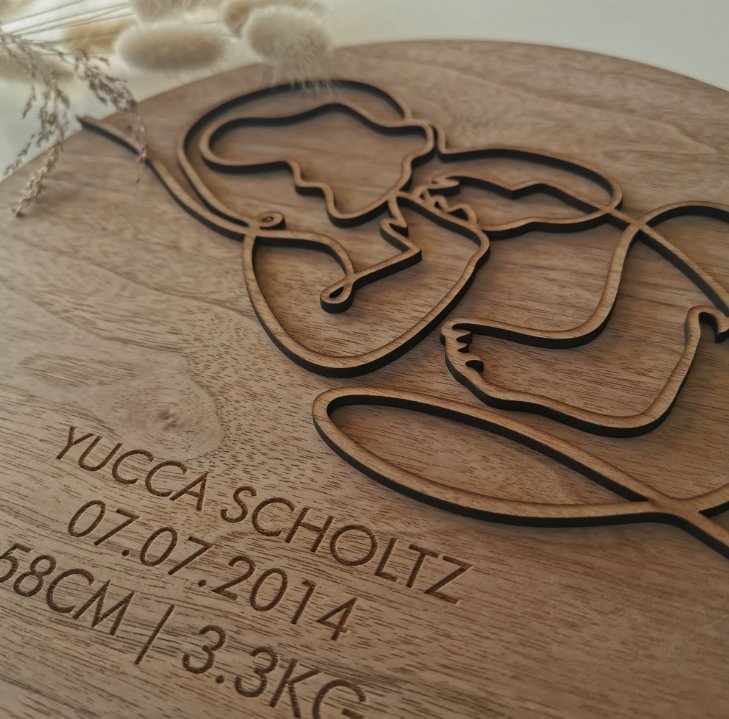 Personalised Memory Plaque - 30cm - Liley and Luca