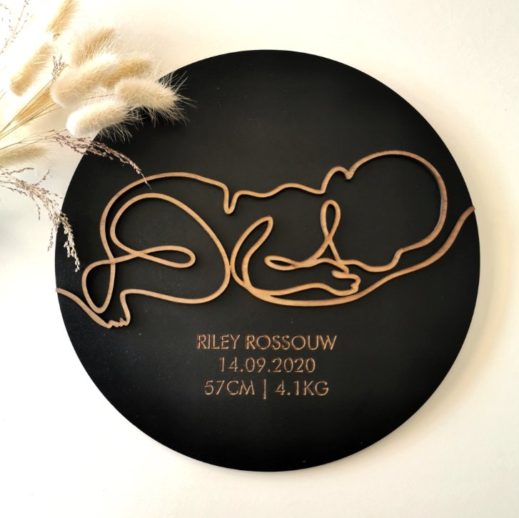 Personalised Memory Plaque - 40cm - Liley and Luca