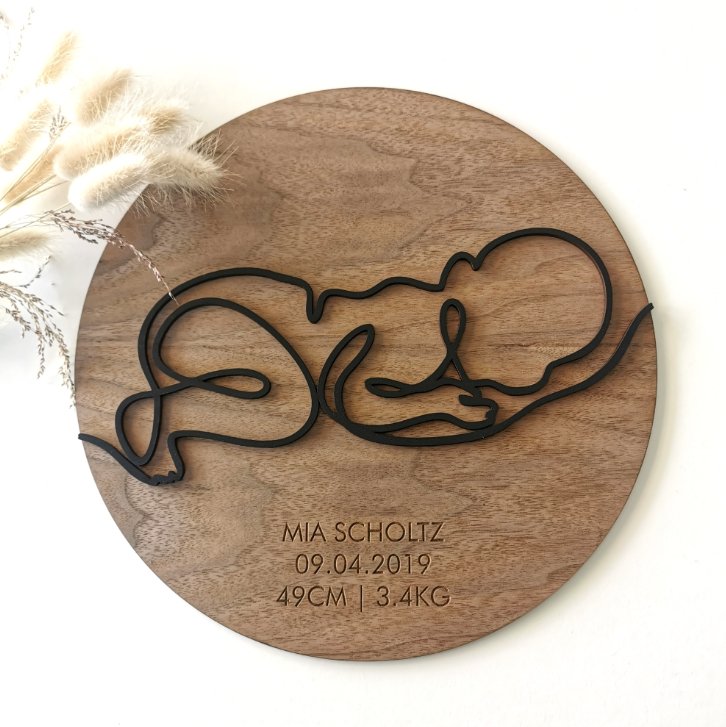 Personalised Memory Plaque - 40cm - Liley and Luca