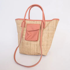 Maia Weave & Leather Bag