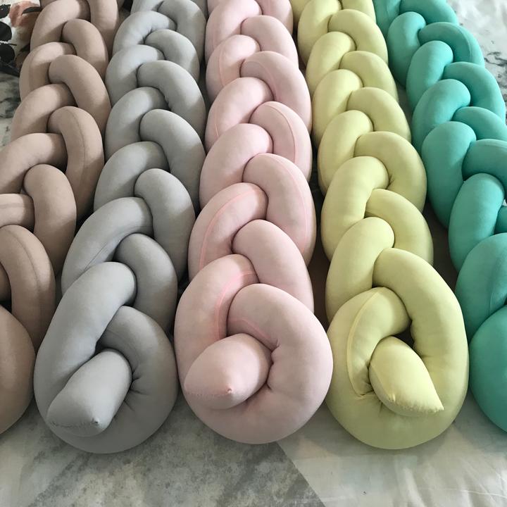 Cot bumpers clearance braided