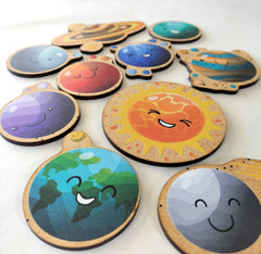 Personalised Solar System Posting Puzzle - English & Afrikaans