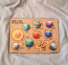 Personalised Solar System Posting Puzzle - English & Afrikaans